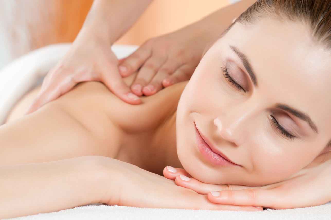 Smiling Woman Massage